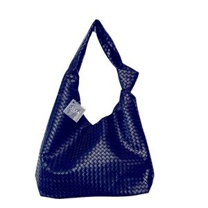 NWT Ulta Black Hobo Bag with Woven Texture